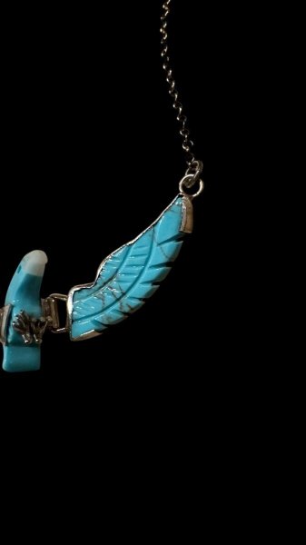 画像3: NAVAJO ナバホ族ナバホ　Ben・Livingston　　ウイングイーグルネックレス (3)
