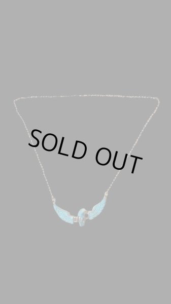 画像2: NAVAJO ナバホ族ナバホ　Ben・Livingston　　ウイングイーグルネックレス (2)