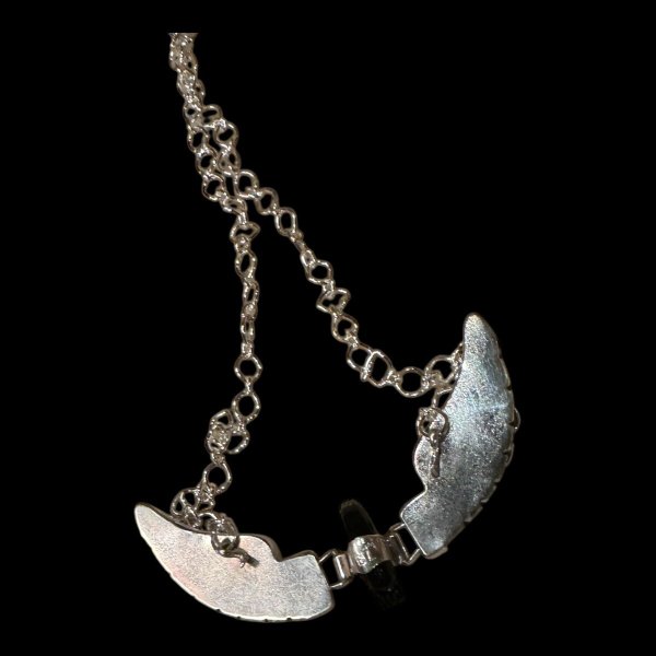 画像3: NAVAJO ナバホ族ナバホ　Ben・Livingston　　ウイングイーグルネックレス（ 大） (3)