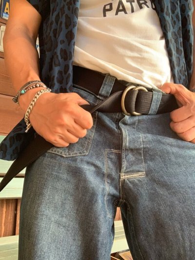 画像1: OBI  BELT  帯　リングベルト　　ＢＬＡＣＫ　黒帯