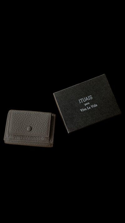 画像3: ITUAIS(イトゥアイス）　Compact Wallet　Taurillon Lagun (トリオンラグーン）財布 限定カラー　ショコラ