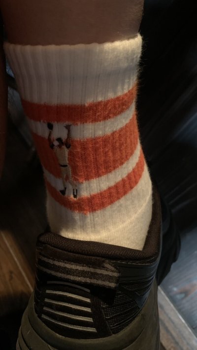 画像3:  TONNY Socks刺繍  靴下　ホワイト