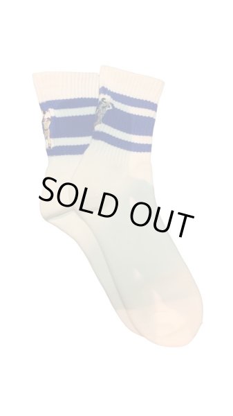画像5:  TONNY Socks刺繍  靴下 ホワイト (5)