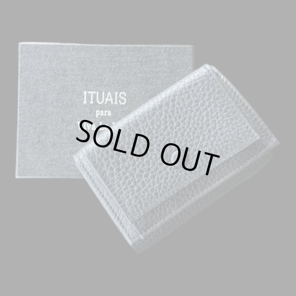 画像1: ITUAIS(イトゥアイス) Compact Wallet Taurillon Lagun (トリオンラグーン)財布 ブラック (1)