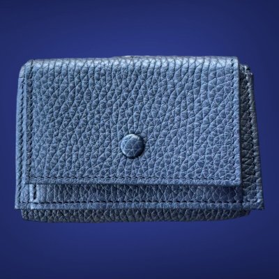 画像1: ITUAIS(イトゥアイス）　Compact Wallet　Taurillon Lagun (トリオンラグーン）財布　ダークブルー