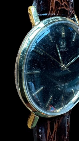 画像5: VINTAGE OMEGA SEA MASTER DEVILLE ブラウン文字盤 腕時計 (5)