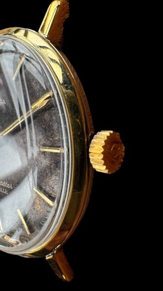 画像4: VINTAGE OMEGA SEA MASTER DEVILLE ブラウン文字盤 腕時計 (4)