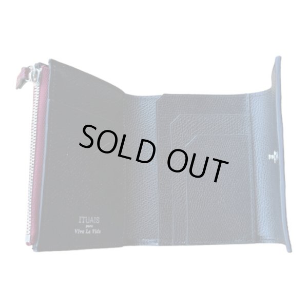 画像6: ITUAIS(イトゥアイス）　H.C.Pクロコダイル　ポロサス使用トレイスウォレット　別注 限定カラー　RED (6)