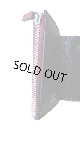 画像5: ITUAIS(イトゥアイス）　H.C.Pクロコダイル　ポロサス使用トレイスウォレット　別注 限定カラー　RED (5)