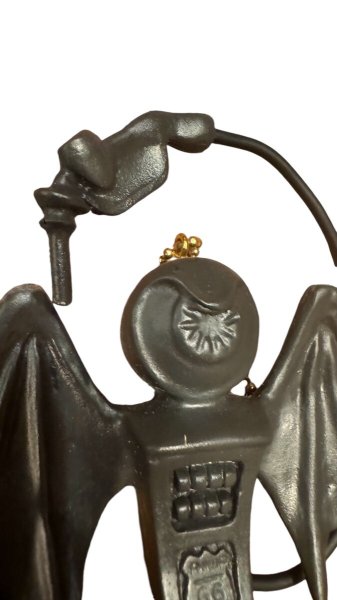 画像13: 66 オリジナル ガスポンプクン フィギュアキーホルダー ゴールド アイボリー チャコールグレー (13)