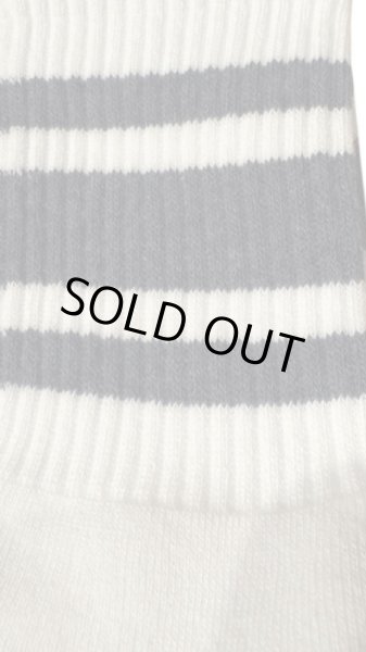 画像10:  TONNY Socks刺繍  靴下　ホワイト　　　グリーンライン　ブルーライン　チャコールグレーライン (10)