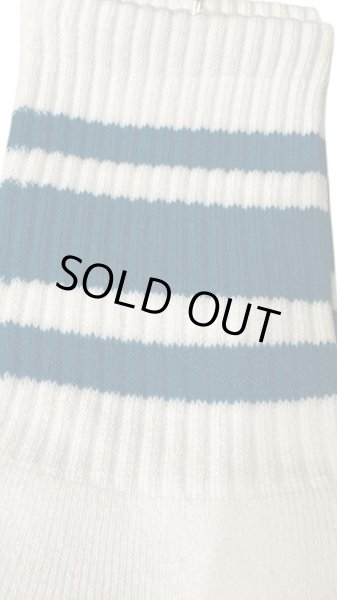 画像7:  TONNY Socks刺繍  靴下　ホワイト　　　グリーンライン　ブルーライン　チャコールグレーライン (7)