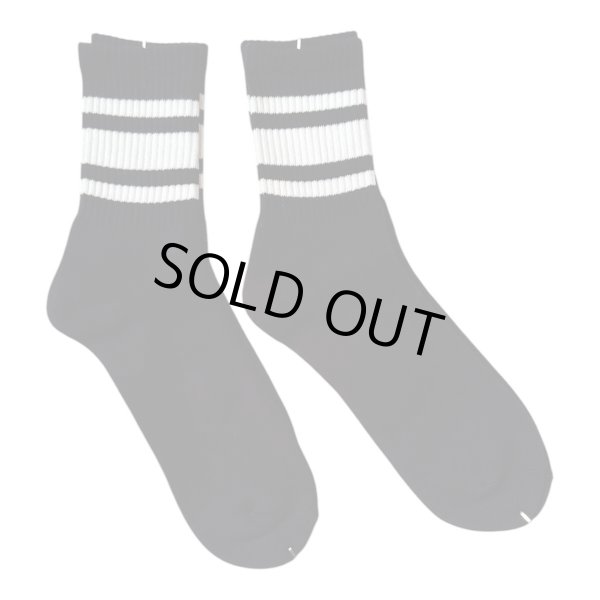 画像2:  TONNY Socks刺繍  靴下　ブラック　マルーン (2)