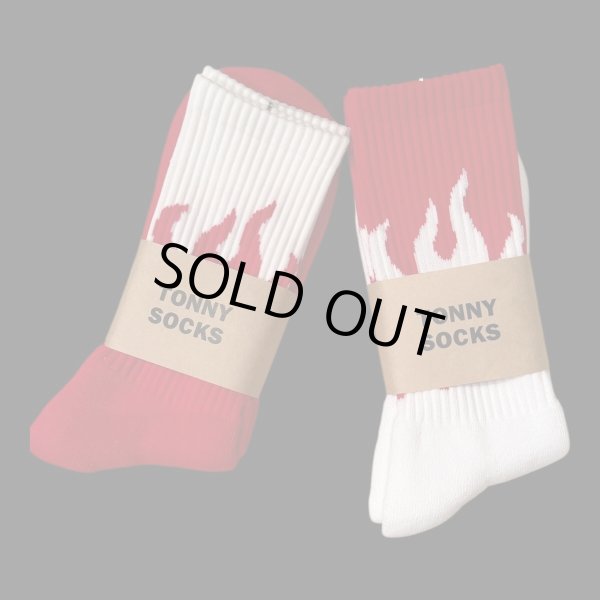 画像1:  TONNY Socksファイヤー  靴下　 (1)