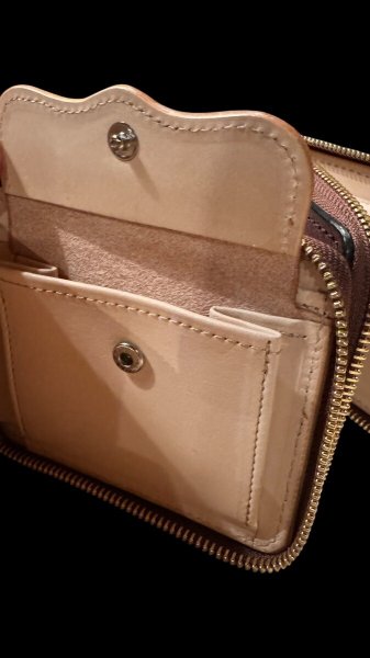 画像6: KC’sビルフォードラウンドジップヴィンテージハースハイド  BLACK  BROWN (6)