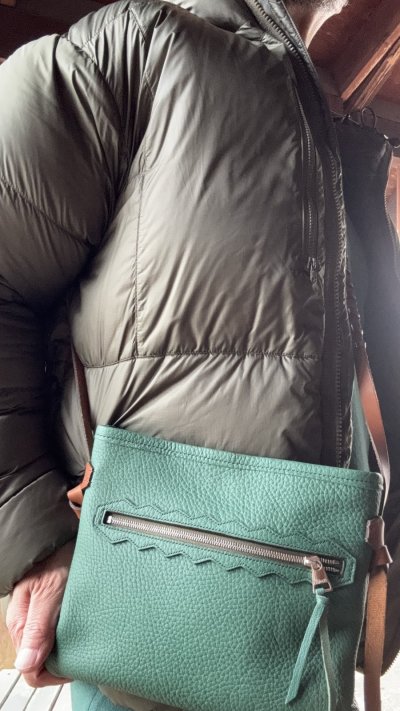 画像2: ITUAIS(イトゥアイス）Teleferico pouch  サコッシュ　　Taurillon Lagun (トリオンラグーン）