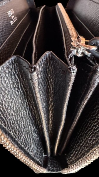 画像8: ITUAIS(イトゥアイス）　H.C.Pクロコダイル　ポロサスラウンドジップロングウォレット　BLACK (8)