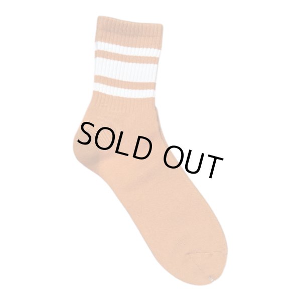 画像2:  TONNY Socks刺繍  靴下　オレンジ　ライトグレー (2)