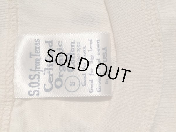 画像5: S.O.S.fromTexas OrganicCotton TEE  MADE IN U.S.A. アメリカ製オーガニックコットンTEEシャツ (5)