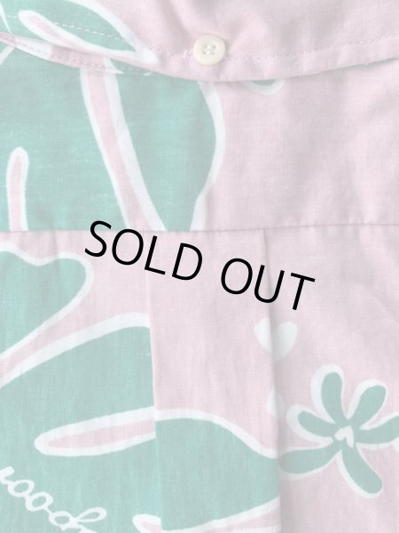 画像4: REYN SPOONER レインスプーナー ’90年代〜タグ アロハシャツ ハワイアンシャツピンク (4)