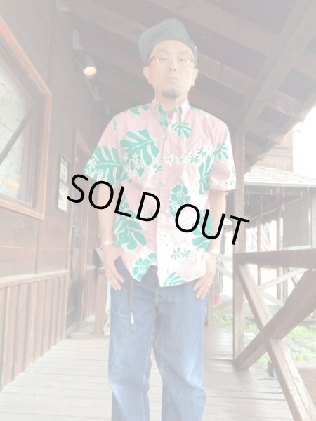 画像7: REYN SPOONER レインスプーナー ’90年代〜タグ アロハシャツ ハワイアンシャツピンク (7)