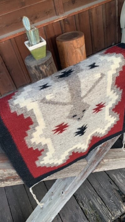 画像1: １９７０〜８０年代 Navajo Rug ナバホラグ　52×62