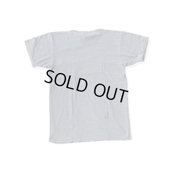 画像2: RRL ダブルアールエル ボーダーTEE グレー (2)