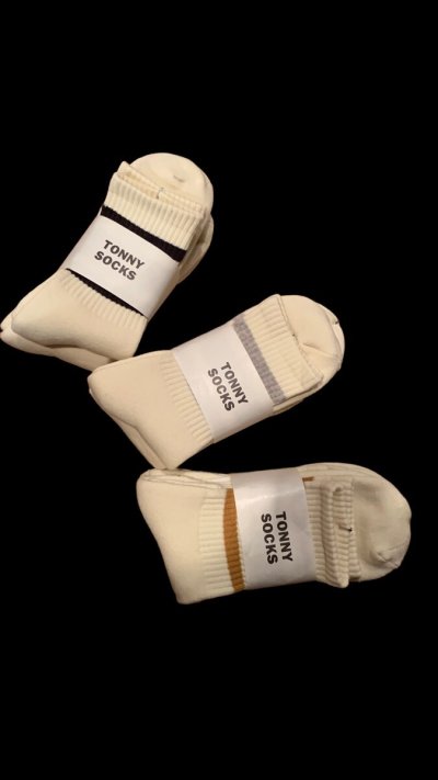 画像1:  TONNY Socks  2足パック靴下　オフホワイト