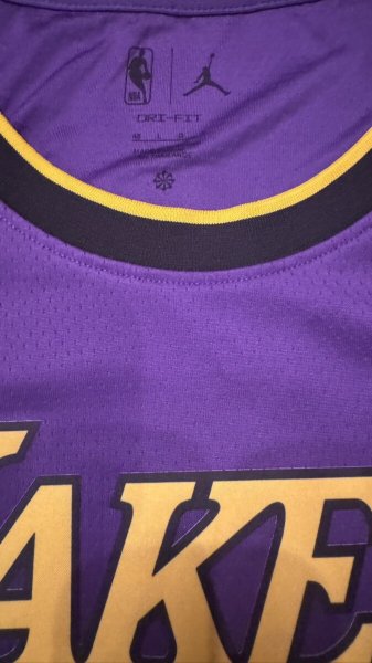 画像5: LAKERS ロサンゼルス レイカーズ ステートメントエデュション レブロン・ジェームズ ユニフォーム L (5)