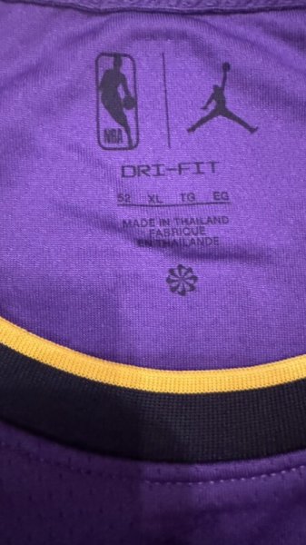 画像5: LAKERS ロサンゼルス レイカーズ ステートメントエデュション レブロン・ジェームズ ユニフォーム (5)