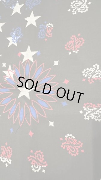 画像2: BANDANNAS  バンダナ　MADE IN U.S.A.　　ブラックペイズリーフラッグ (2)