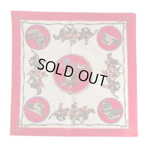 画像1: BANDANNAS  バンダナ　MADE IN U.S.A.　　COW BOY (1)