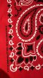 画像3: BANDANNAS GRANDE  BIGバンダナ　MADE IN U.S.A.　ペイズリーレッド (3)