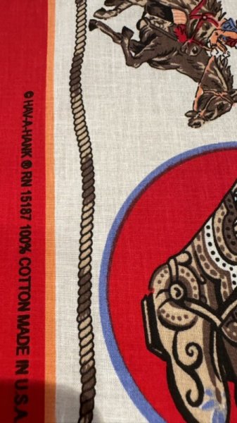 画像3: BANDANNAS  バンダナ　MADE IN U.S.A.　　COW BOY (3)