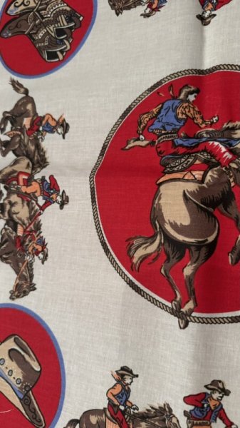 画像2: BANDANNAS  バンダナ　MADE IN U.S.A.　　COW BOY (2)
