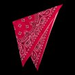 画像1: BANDANNAS GRANDE  BIGバンダナ　MADE IN U.S.A.　ペイズリーレッド (1)