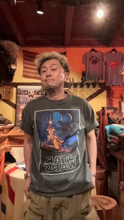 画像1: STAR WARS TEE BLACK WHITE