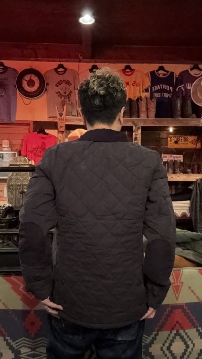 画像2: HUNTER OUTDOOR  キルティングジャケット BLACK