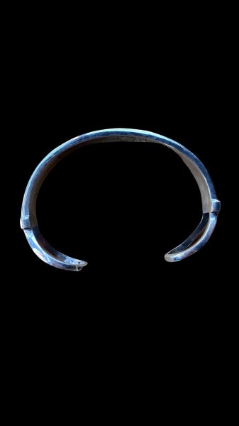 画像4: NAVAJO ナバホ族 Horseshoe Bend シルバーバングル 新作 (4)