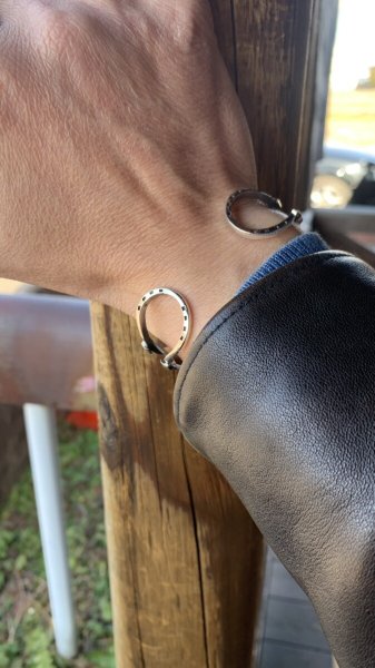 画像8: NAVAJO ナバホ族 Horseshoe Bend シルバーバングル 新作 (8)