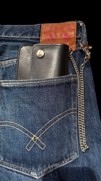 画像6: H.T.C.  Hollywood Trading Company  ライダーウォレット財布　　BLACK (6)