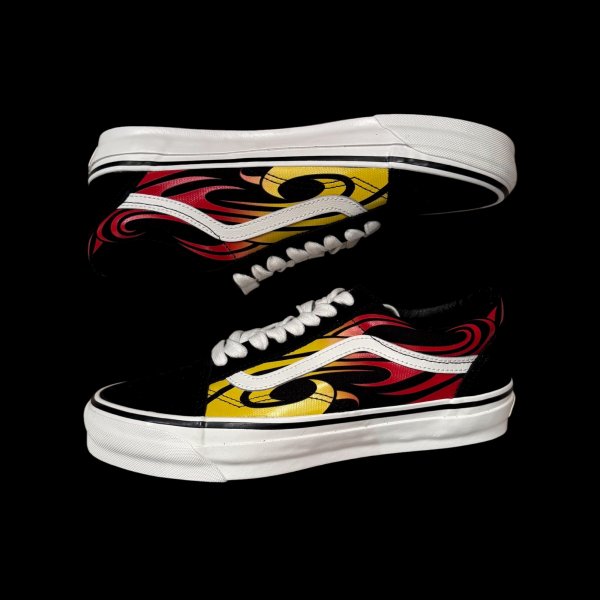 画像1: VANS　Lo　Old Skool  Flame　 (1)