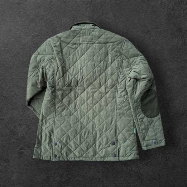 画像2: HUNTER OUTDOOR  キルティングジャケット GREEN (2)