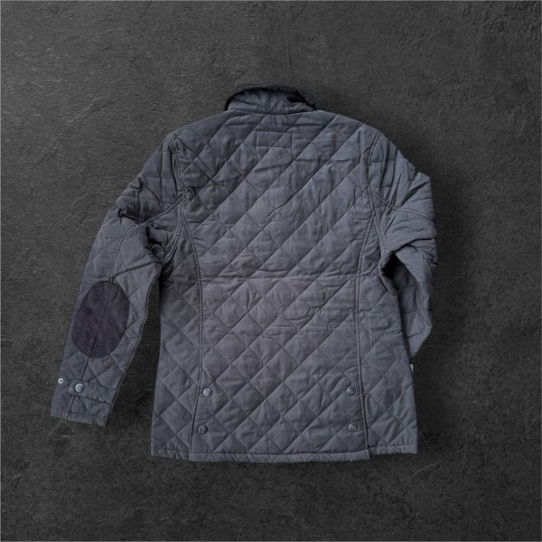 画像2: HUNTER OUTDOOR  キルティングジャケット BLACK (2)