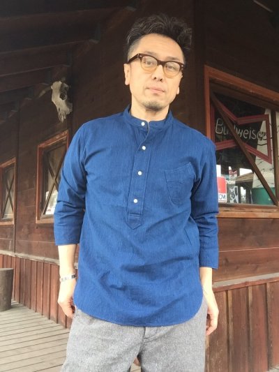 画像1: JELADO ジェラード Ploughman Shirts(プラウマンシャツ) インディゴ 