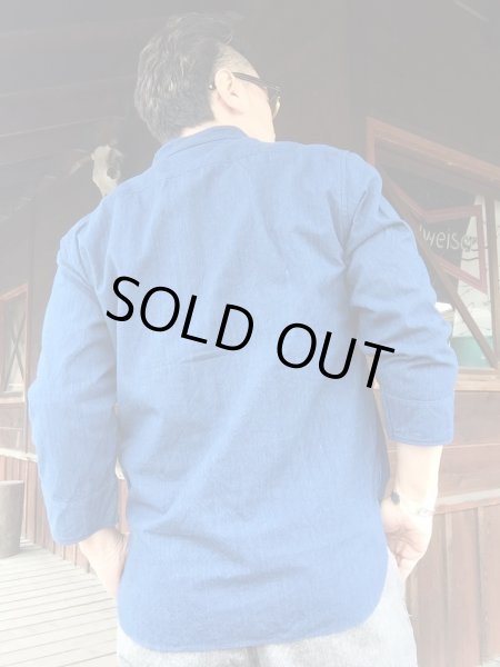 画像7: JELADO ジェラード Ploughman Shirts(プラウマンシャツ) インディゴ  (7)