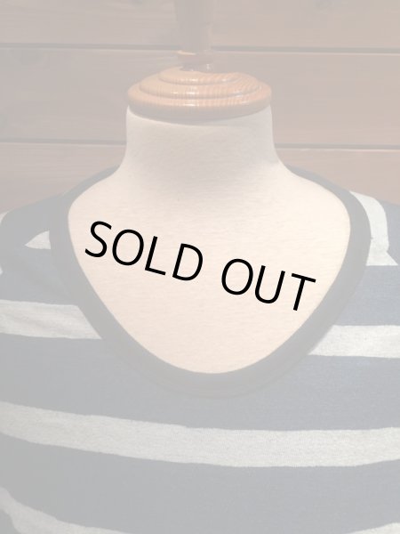 画像4: JELADO ジェラード SAILOR MAN セーラーマン インディゴ 七分袖 ボーダーTee  (4)