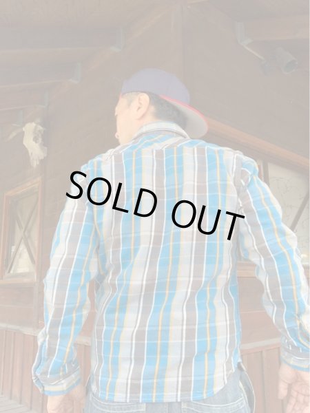 画像7: JELADOジェラード Unionworkers Shirts(ユニオンワーカーズシャツ) ショート丈オールドブルー (7)