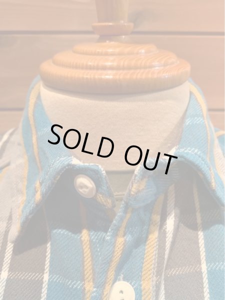 画像4: JELADOジェラード Unionworkers Shirts(ユニオンワーカーズシャツ) ショート丈オールドブルー (4)