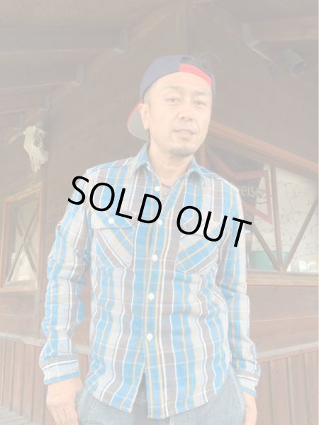 画像6: JELADOジェラード Unionworkers Shirts(ユニオンワーカーズシャツ) ショート丈オールドブルー (6)